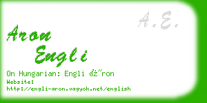 aron engli business card